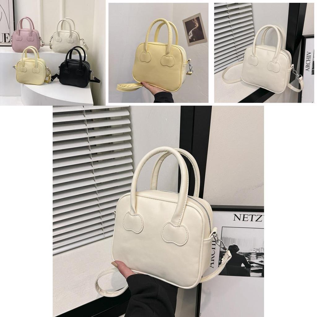 2024 Summer New Korean Fashion Handheld Small Square Bag Women's Commuter Small Bag Simple Single Shoulder Crossbody Bag