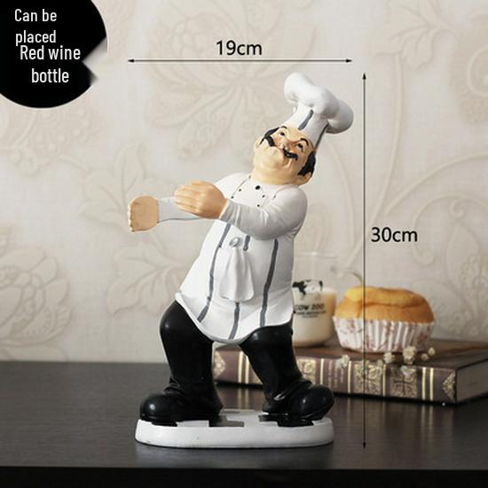 American Chef Doll Soft Figurine - Dessert & Pastry Shop Display Model