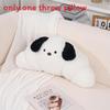 Plush Capybara And Dog Cartoon Throw Pillow With Croissant Exterior Design For Sofa Decor
