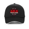 Aka Thailand Gym Logo Muay Thai Mma Kick Boxing Men'S Baseball Cap Summer Gym Healthy Life Style Sports Snapback Hat Gorras