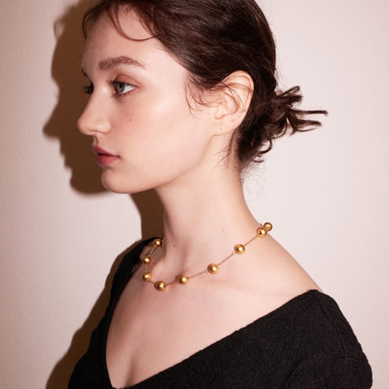 AVECTHING GOLD POPCORN_NECKLACE