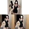 Street Style Diamond Embellished Sleeveless Dress With Turtleneck For Elegant Women