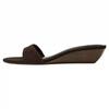 Designer Summer Women's Fashion Open Toe Slippers Elegant Wedges Heel Slides Ladies Evening Party Shoes