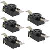 5Pcs American 3‑Holes Socket Gasoline Generator Accessory for 168f 188f 2 3 5 6.5KW 250V