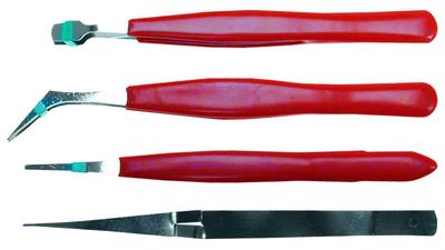 Tweezers Set 4 Pieces 115mm - T 32D423