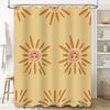 Bathroom Sunflower Shower Curtain Decorative Home Waterproof Bath Mat Cover Yellow Sunlight Pattern Modern Bath Accessories Set