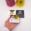 Acrylic Mirror WiFi Sign Sticker DIY for Public Places House Shops Handwriting Account and Office Password Wifi Notice Board Signs 1pcs