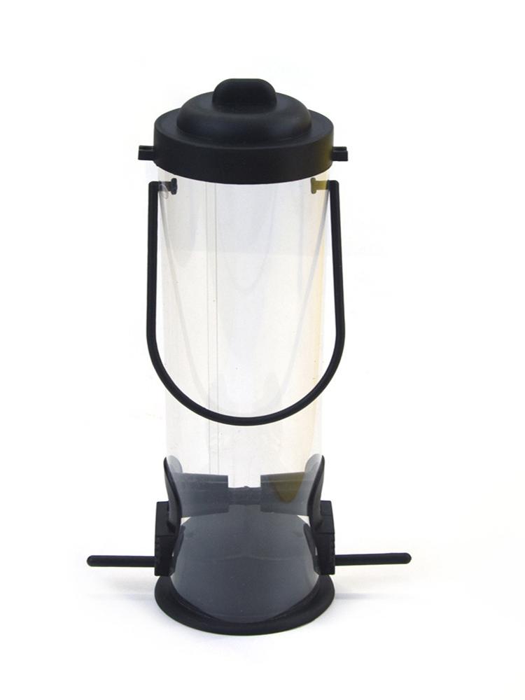 

PVC material bird feeder seed feeding pet supplies hanging garden fence bird feeding tool bird feeder outdoor feeding supplies чорний