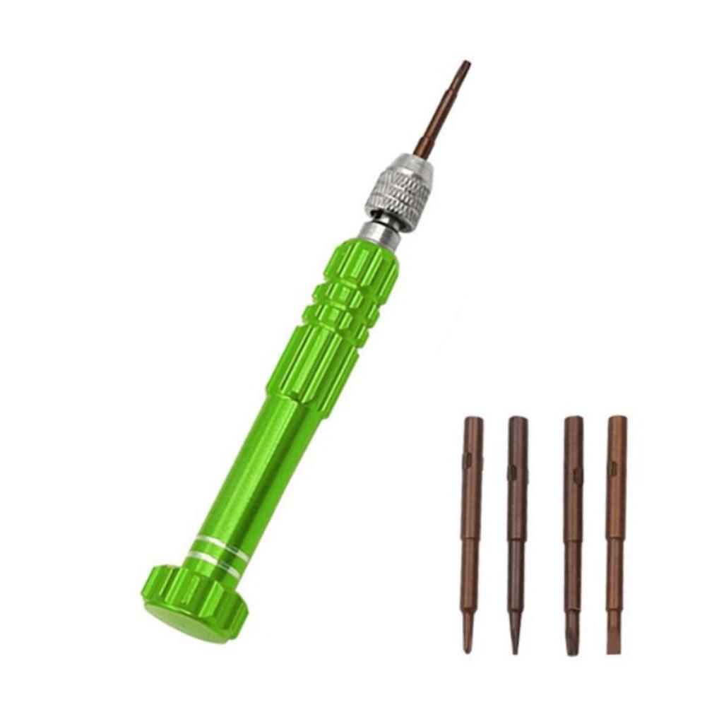 5 In1 Multi-Function Screwdriver Set Repair Tool For Mobile Phone Watch Glasses Precision Torx Flat Cross Star Head Screwdriver