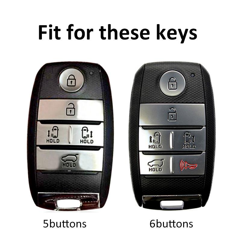 Soft Tpu 5/6 Buttons Shell Fob Holder Car Key Case Cover For Kia Sorento Sedona  Grand Carnival  Accessories