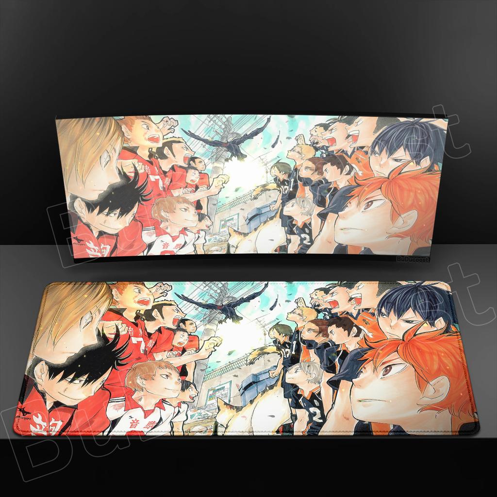 New Anime Haikyuu Mouse Pad Rubber Carpet PC Gaming Table Mat Laptop Desk Pad XXL Non-slip Computer Keyboard Office Desktop Mats
