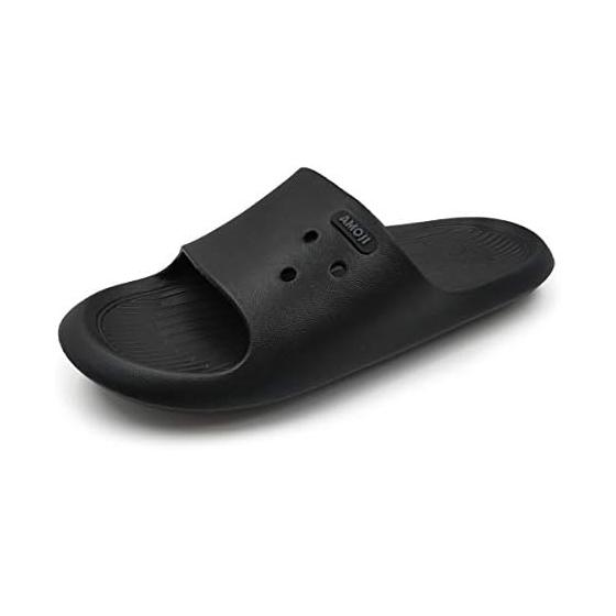 [Amoji] Shower Sandals, Slide Sandals, Slippers, Quiet, Lightweight SS6818