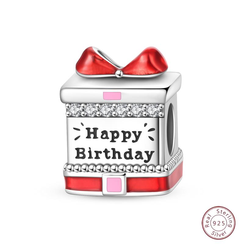 New Copper Charm Bead Mother'S Day Love Heart Family Charm Bead Pendant Fits Bracelet Womens Jewelry Gift