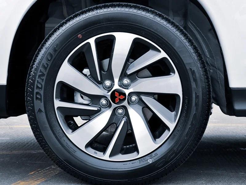 56mm Krytka náboje kola auta Kovové logo Prachotěsná samolepka s logem Pro Mitsubishi Asx Lancer 3 l200 Xpander Pajero 4 Montero V73