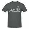 Unisex La Linea Bicycle T Shirt Streetwear Big Size Cotton Sleeve Custom Tshirt
