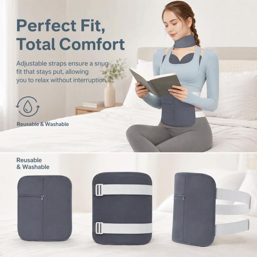 4PC Oil Resistant Waist Wrap Reusable Design Body Wrap Comfort Wear Waist Support Body Detox