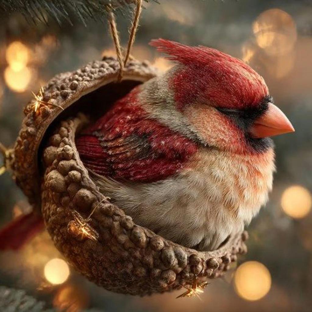 Tier-Weihnachtsornamente 2D Acryl Hängende Dekoration Set für Baum Kranz Garten Saisonale Feiertagsparty Dekorationen Zuhause Geschenk