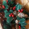 24Pcs Christmas Artificial Flower Red Berry Pine Cone Holly Xmas Party Decor