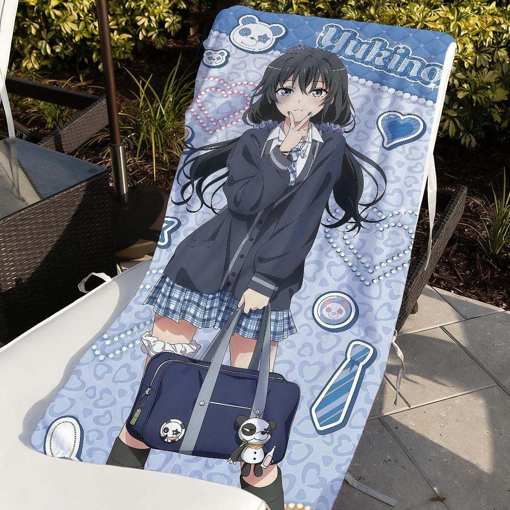 Anime My Teen Romantic Comedy SNAFU Towel Quick Drying Beach Towels Are Suitable For Swimming Pools Camping Yoga And The Gym