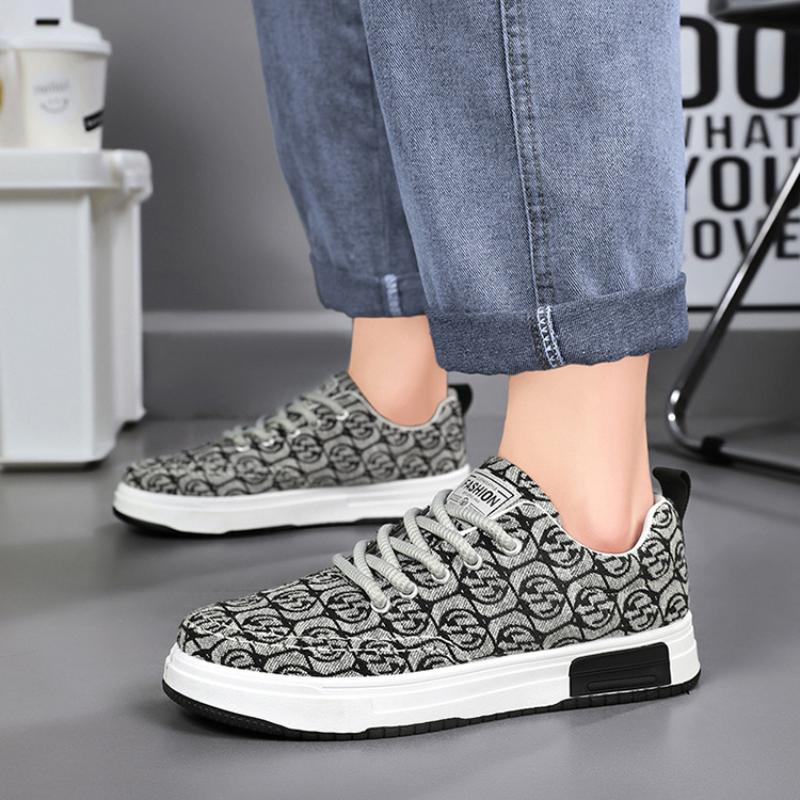 Men's Sneaker Vulcanized Shoes Printed Design Platform Skateboard Outdoor Casual Sports Shoes Tennis Running Sneakers for Men