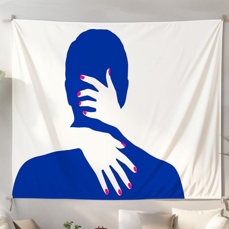 Minimalist Couples tapestry 75x100