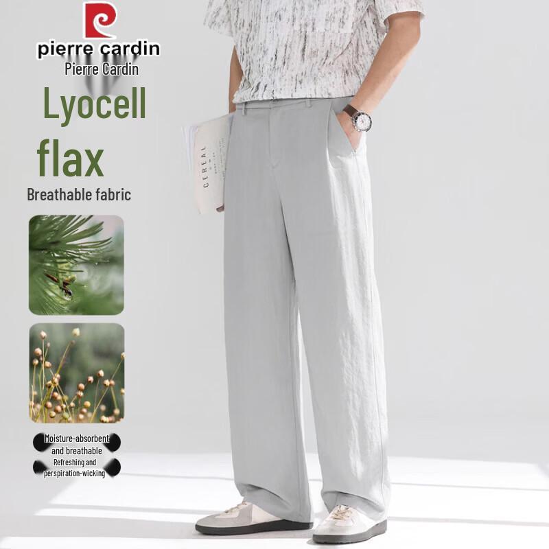 Pierre Cardin Men s Summer Linen Blend Casual Straight Pants S