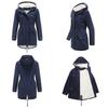 Manteau Parker à Col Capuche Coton Manteau Zippé Mi-Long Saison Hiver Manteau Chaud et Moelleux avec Veste en Coton