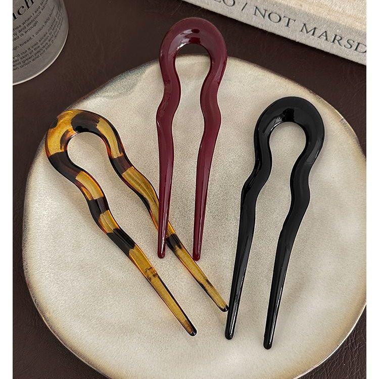 Elegant U-Shaped Hairpin for Easy Updo - New Chinese Style Bun Accessory