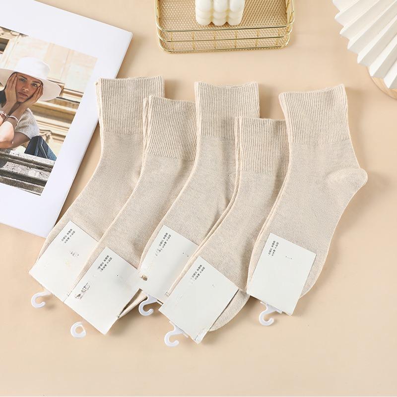 Female Autumn and Winter Cotton Loose Mouth Old People Do Not Choke Socks