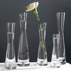 Kreative Europäische Stil Transparente Glas Schrägmündung Künstlerische Einfache Vase Hydrokultur Pflanze Blumenvase Tisch Heimdeko