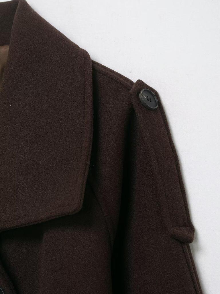 2025 Europäischer Stil Zweireihige Winterjacke mit Gürtel - Modisch & Vielseitig