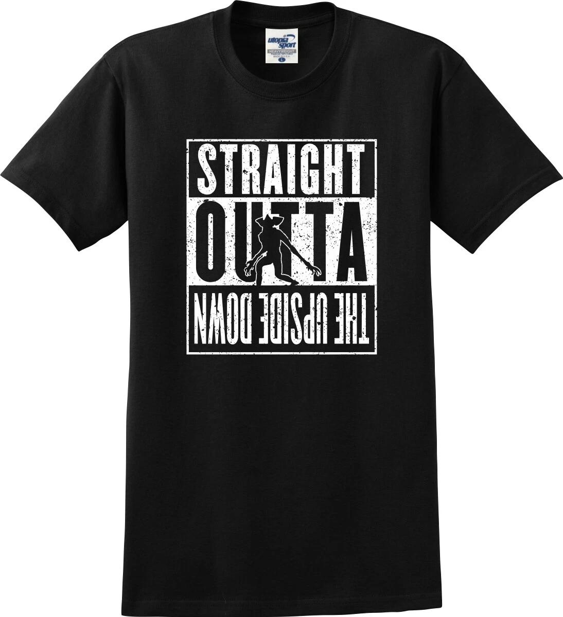 Straight Outta The Upside Down Demogorgon Distressed Unisex T shirt (S-5X) S