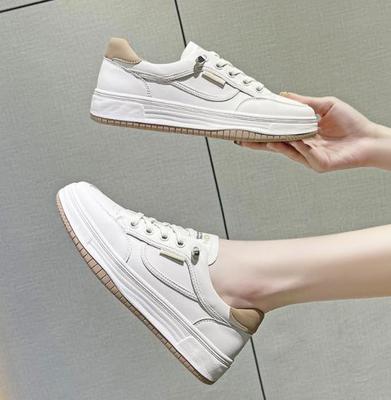 3.5CM Cow Genuine Leather Women Ankle Booties Spring Flats Autumn Vulcanize Loafer Platform Wedge Chunky SneakerS Comfy Shoes