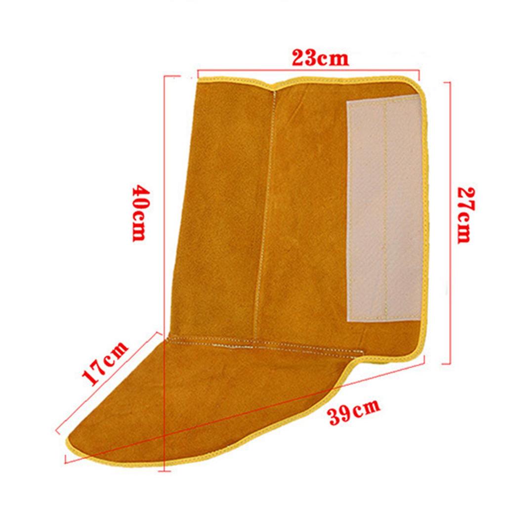 Welding Shoes Covers Lightweight Anti Splashing Fireproof Welded Foot Long