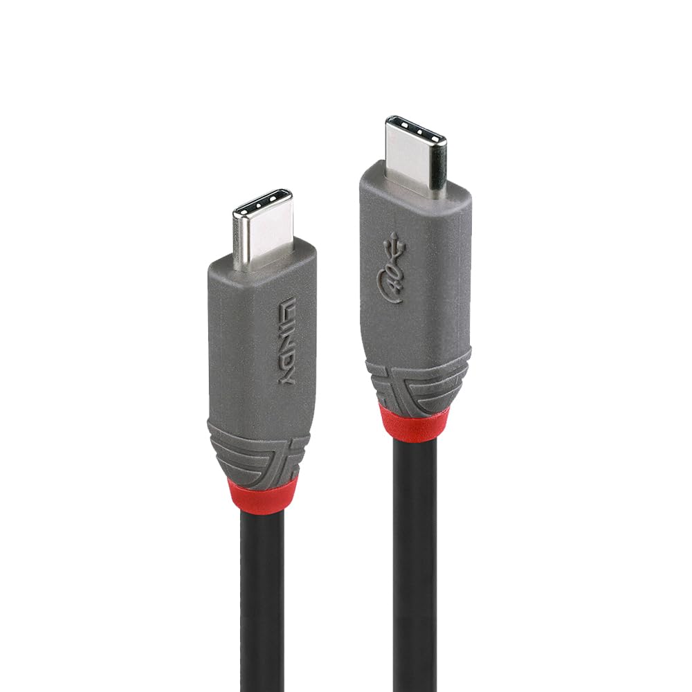 

LINDY ANTHRA LINE USB4 Gen3x2 Cable with PD Smart Chip 0.8m Type-C Built-in (Model Number 36947) чёрный