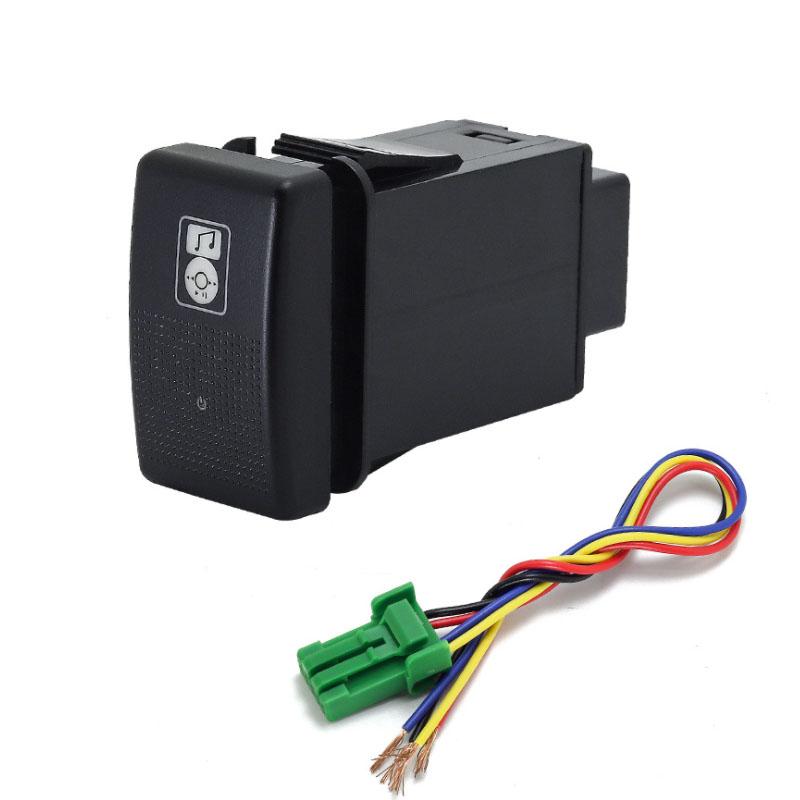 1PC music Radar Parking Sensor speaker Recorder Monitor Front Fog Light Spotlight Switch Button For Great Wall Haval