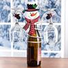 Christmas Wine Glass Holder Wine Racks Counter top Freestanding Metal, Uniquie Ornament for Home Decor & Kitchen Storage Rack, Bar, Wine Cellar,