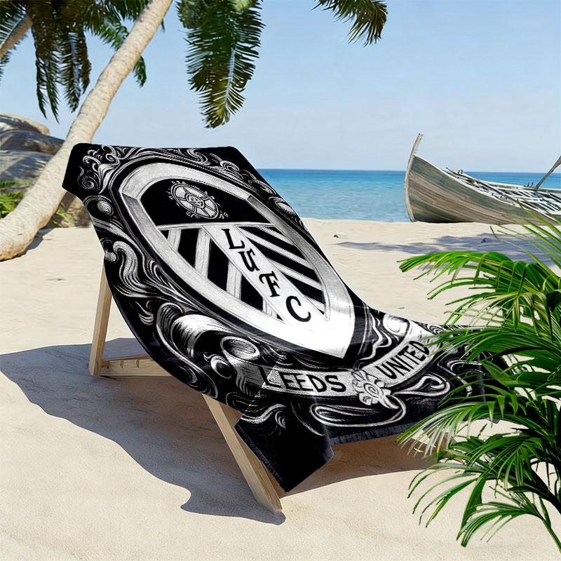 Leeds logo Beach Towel, Large Soft Quick Dry Towel for Beach Camping Swimming