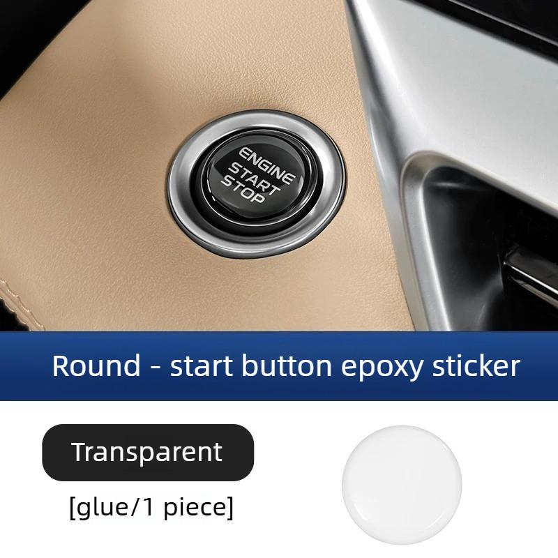 For Geely Monjaro/Starray/ICON/Preface L/Jiaji/Cowboy 2022-2026 Car One-click Start Protective Film Ignition Ring Button Sticker