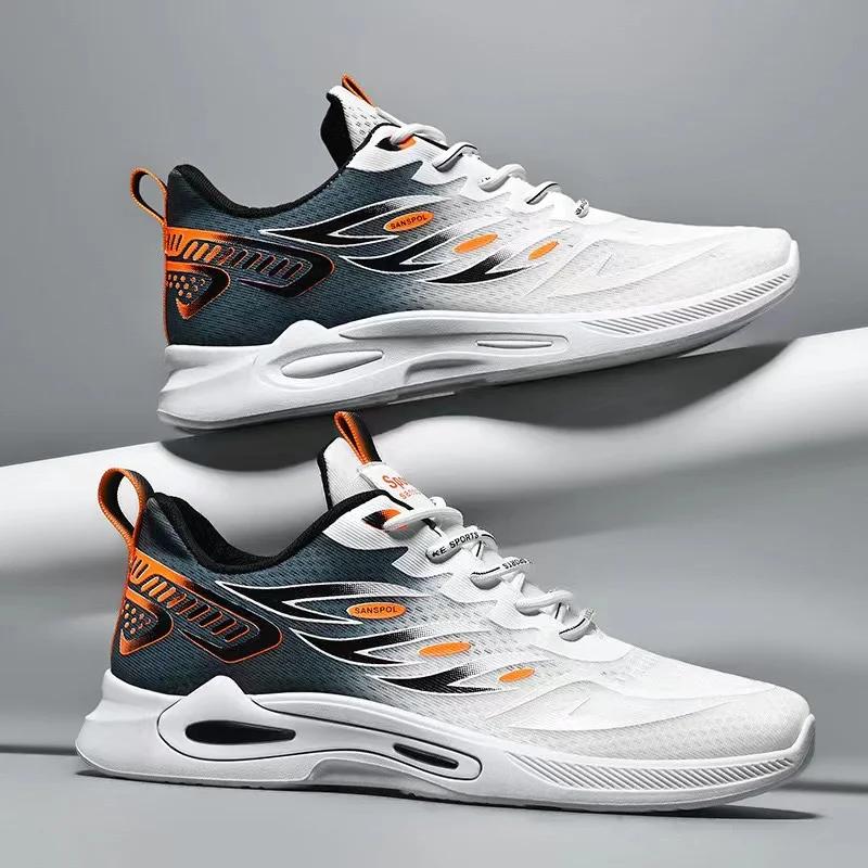 Übergröße Atmungsaktiv Nicht-Casual Leder Herren Sport-Sneakers Angebote Sportschuhe für Jungen Original Turnschuhe Herren Papa Tennis Low