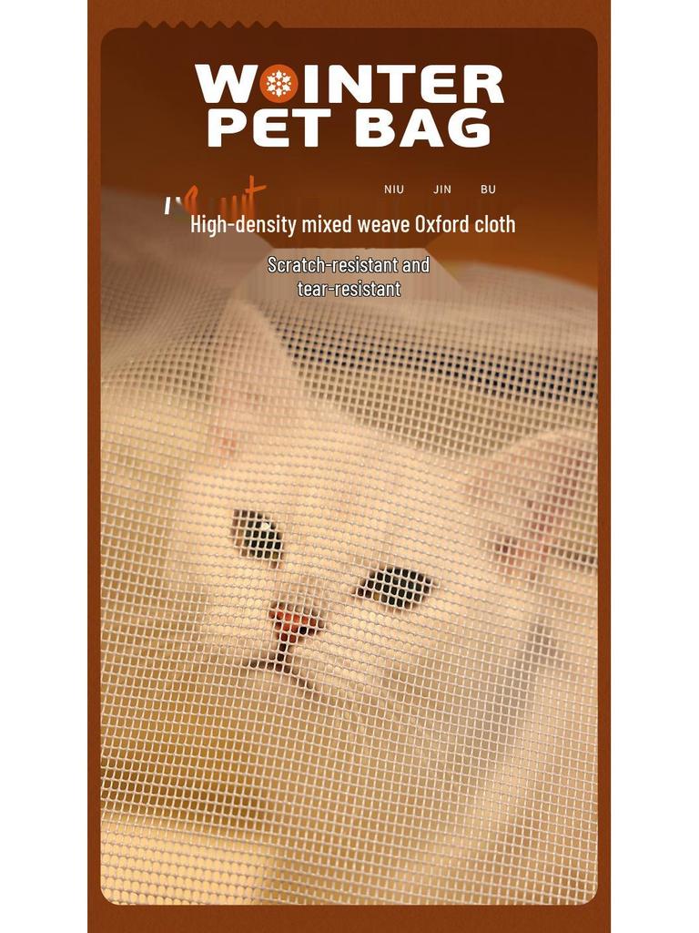 Breathable Portable Cat Carrier Handbag – Comfortable Travel Shoulder Bag for Cats