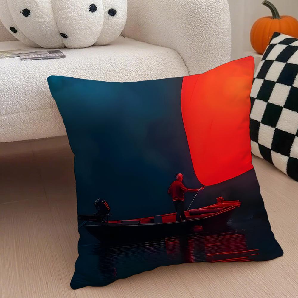 Creative Heart Stealing Theme Cushion Cover Throw Pillow Cover Hidden Button Durable Polyester Chair Cushion