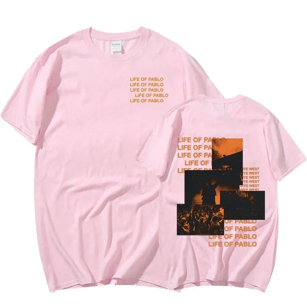 2024 Rapper Kanye West Graphics Print T-shirt THE LIFE OF PABLO T Shirt Summer Unisex Women Hip Hop Fashion  Short Sleeve Tees
