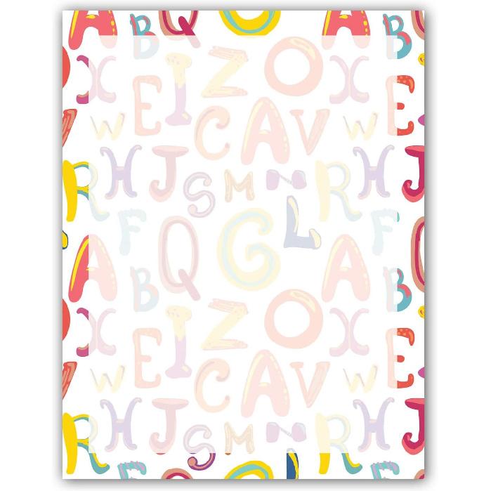 Stonehouse Collection Colorful Confetti Stationery - 8.5 x 11-60 Letterhead Sheets - Colorful Border Letterhead (Colorful Dots)