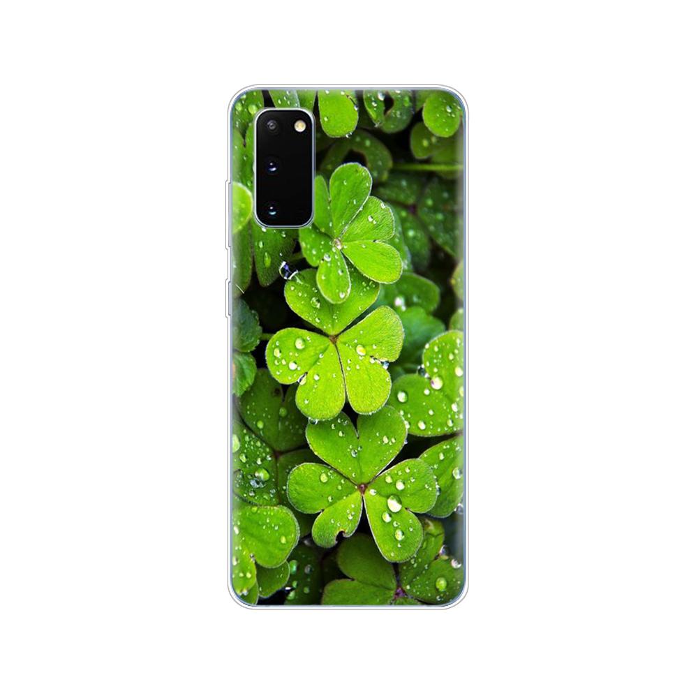 

Силиконовый чехол для телефона samsung galaxy S20 PLUS Ultra S10 lite, чехол для samsung note 10 plus lite, четырехлистный божья коровка, ромашка Samsung note 10 plus