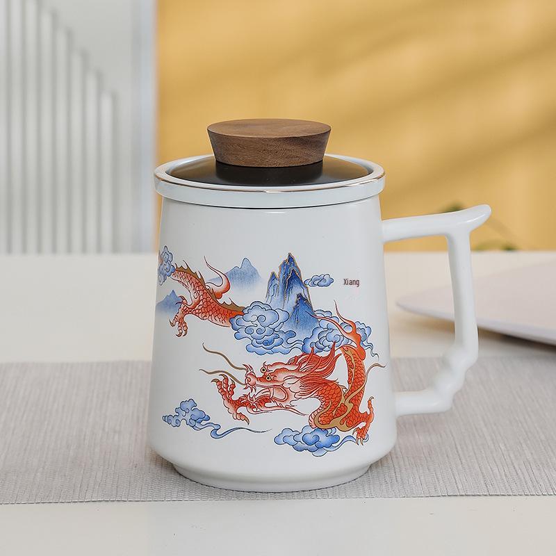 Premium Ceramic Mug with Custom Logo - Gift for Annual Company Event or Cultural Souvenir
