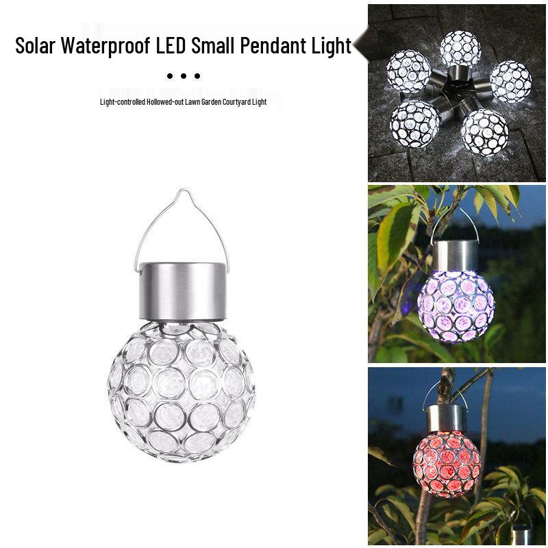 Cross-Border Waterproof Solar LED Hanging Lawn Light for Outdoor Use