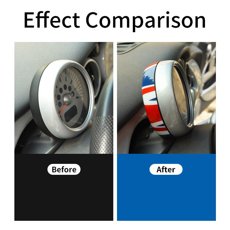 Car Tachometer Trim Bezel Cover Dashboard Speedometer Decoration Stickers For Mini Cooper R50 R52 R53 R55 R56 R57 R58 R59 R60 R6