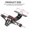 Adjustable Motorcycle License Number Plate Bracket Rear Turn Signal Lamp Holder Universal Motorbike Fender Eliminator Kits