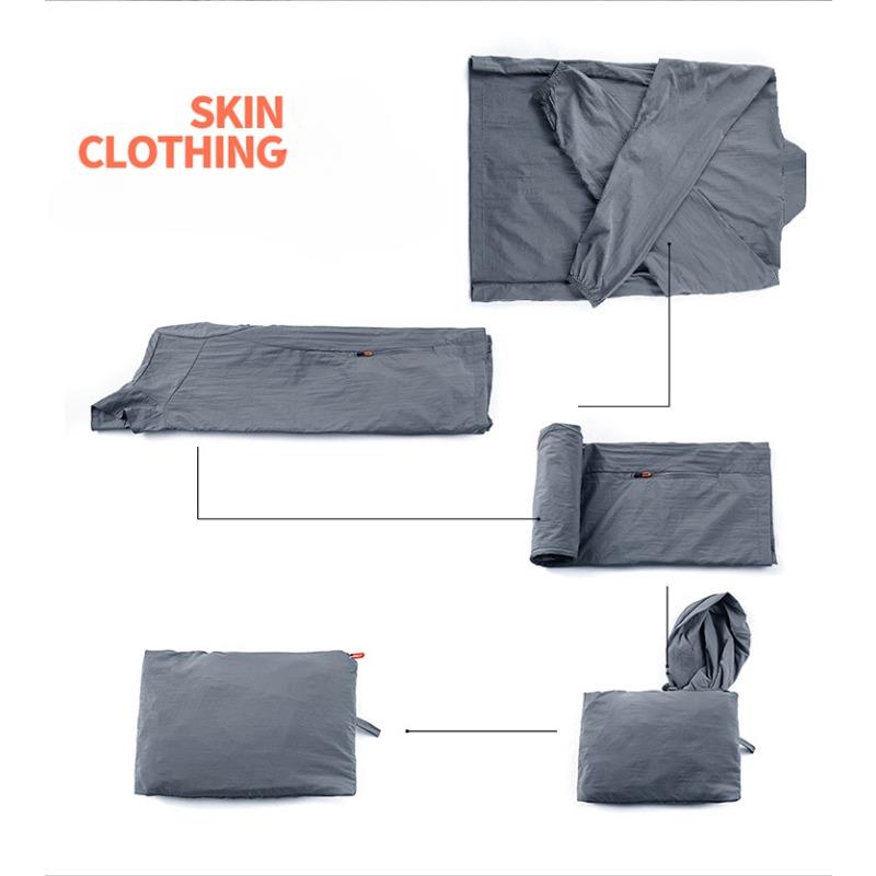 Summer 2025 Men's Clothing Ultra-thin Breathable Stand-up Collar UV Protection Jacket Fishing Suit Men's Skin Clothing